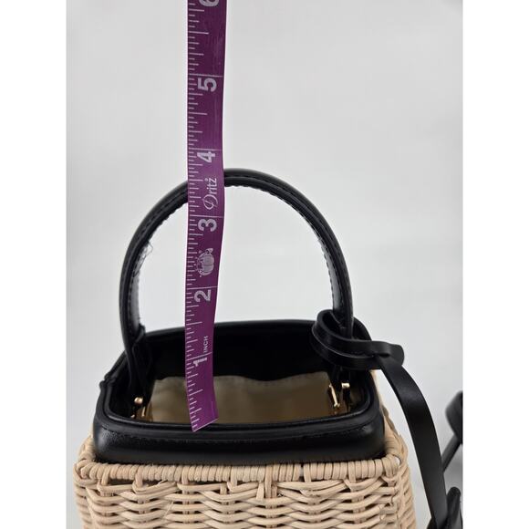 Loulu Mini Wicker Handbag Purse Handle With Removable Strap Crossbody Strap - Picture 13 of 13